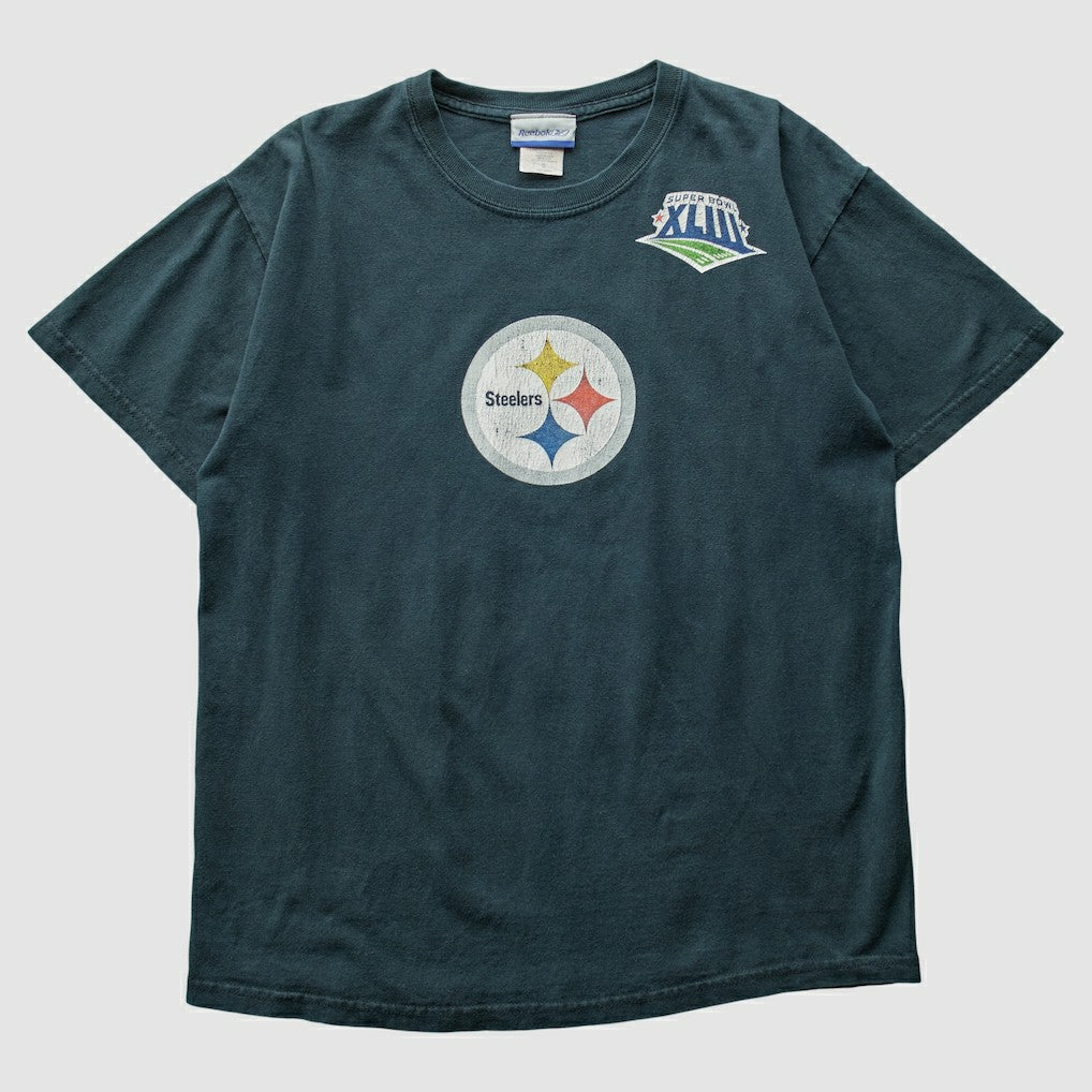 Pittsburgh Steelers Reebok 2009 T-Shirt Blue Vintage