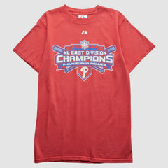 Philadelphia Phillies Majestic 2007 T-Shirt - Red - S by Fanatics Real Vintage T-shirts