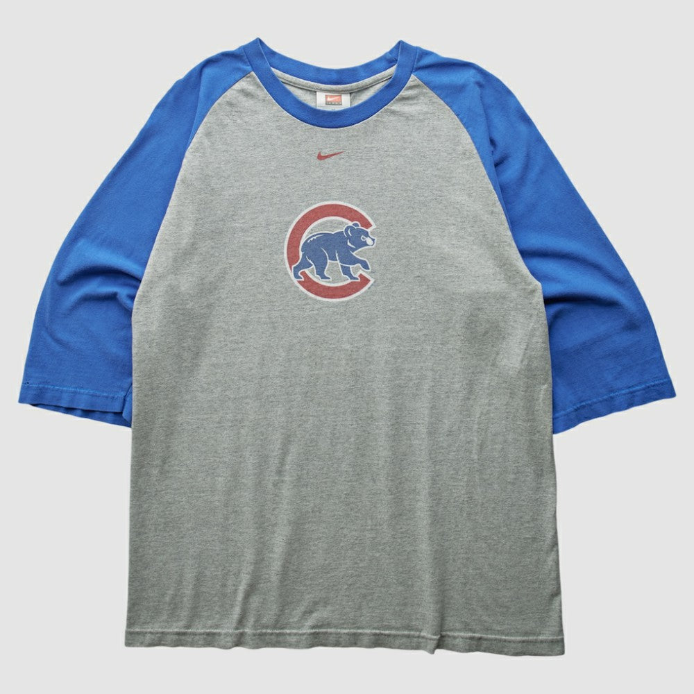 Chicago Cubs Nike 2000s T-Shirt - Gray - M by Fanatics Real Vintage T-shirts