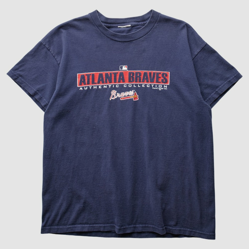 Atlanta Braves 2001 T-Shirt - Navy - S by Fanatics Real Vintage T-shirts