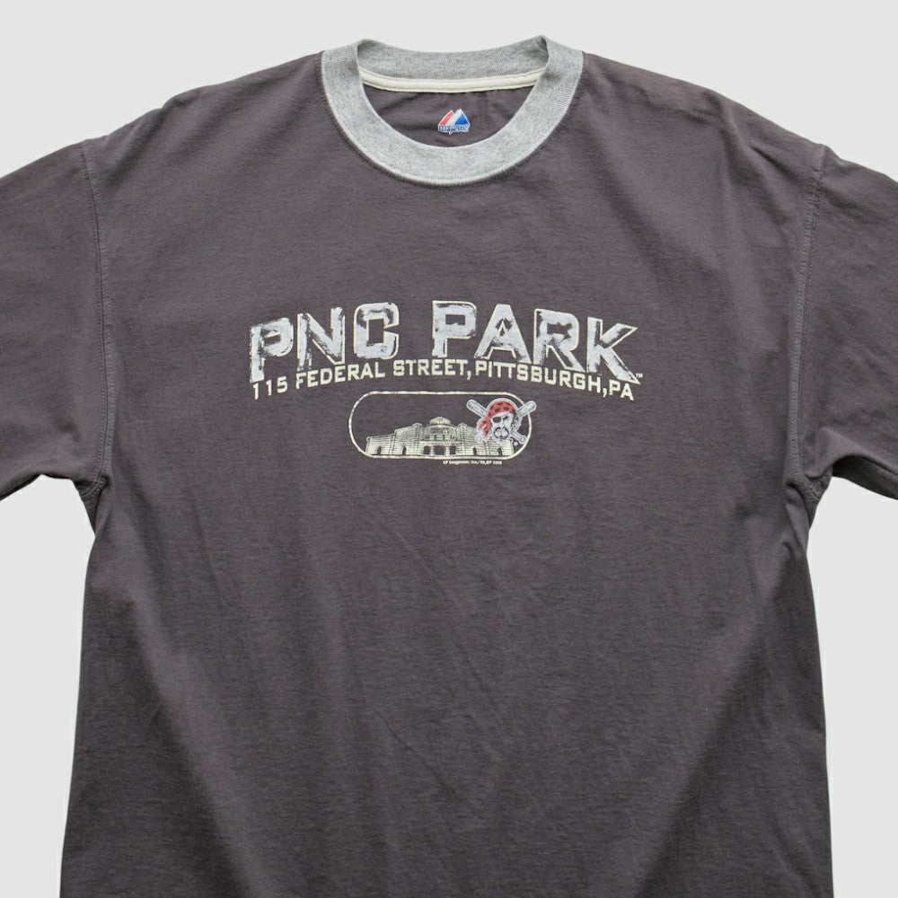 Pittsburgh Pirates Majestic 2008 T-Shirt - Gray - L by Fanatics Real Vintage T-shirts