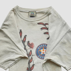Houston Astros Liquid Blue 2000s T-Shirt - Beige - S by Fanatics Real Vintage T-shirts