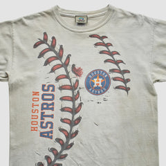 Houston Astros Liquid Blue 2000s T-Shirt - Beige - S by Fanatics Real Vintage T-shirts
