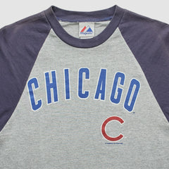 Chicago Cubs Majestic 2008 T-Shirt - Heather Gray - S by Fanatics Real Vintage T-shirts