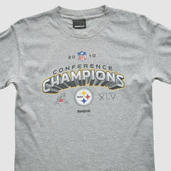 Pittsburgh Steelers Reebok 2010 Sweatshirt Gray Vintage
