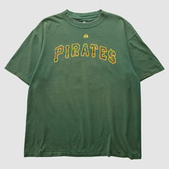 Pittsburgh Pirates Majestic 2000s T-Shirt - Green - L by Fanatics Real Vintage T-shirts