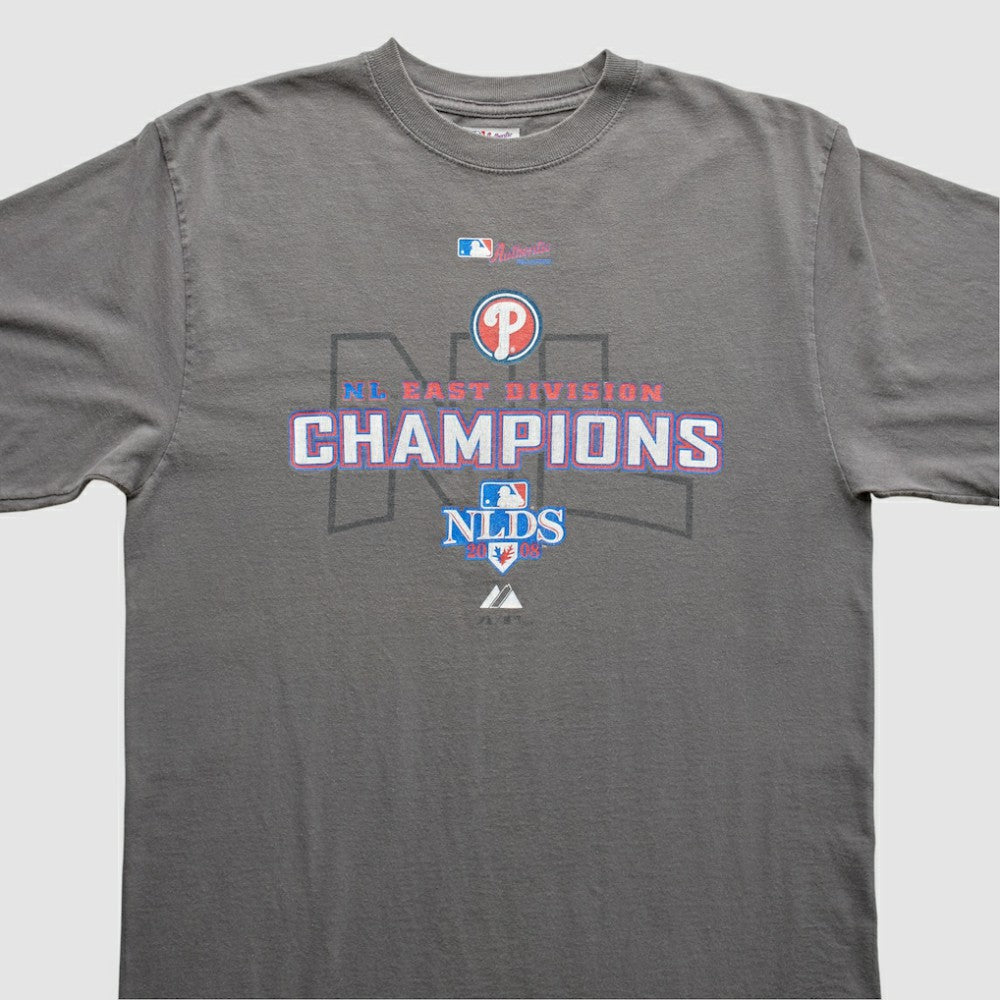 Philadelphia Phillies 2008 T-Shirt - Gray - L by Fanatics Real Vintage T-shirts