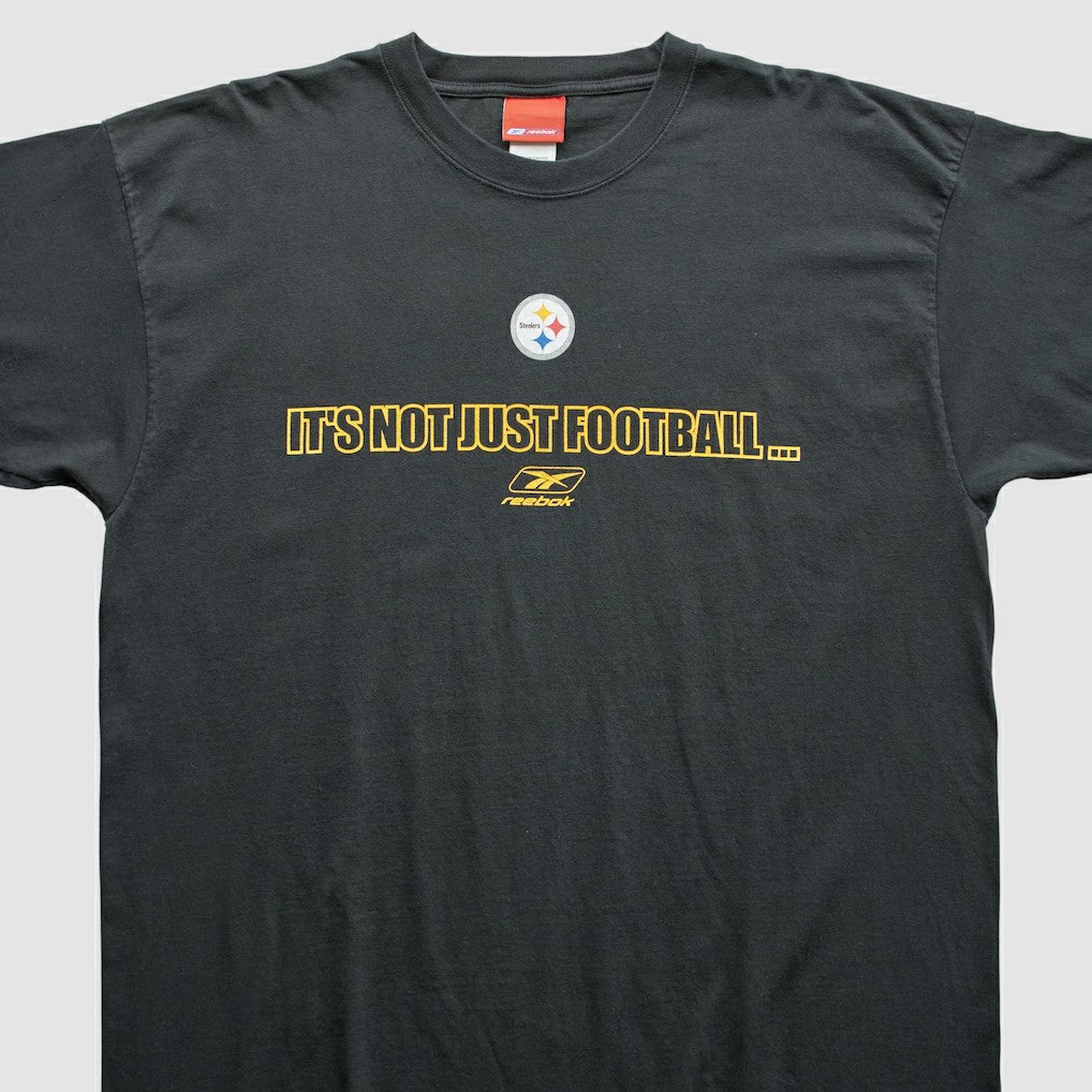 Pittsburgh Steelers Reebok 2000s T-Shirt Black Vintage