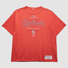 St. Louis Cardinals Majestic 2000s T-Shirt - Red - XL by Fanatics Real Vintage T-shirts
