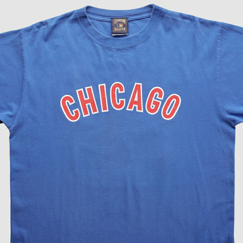 Chicago Cubs Cooperstown Collection 2000s T-Shirt - Blue - L by Fanatics Real Vintage T-shirts