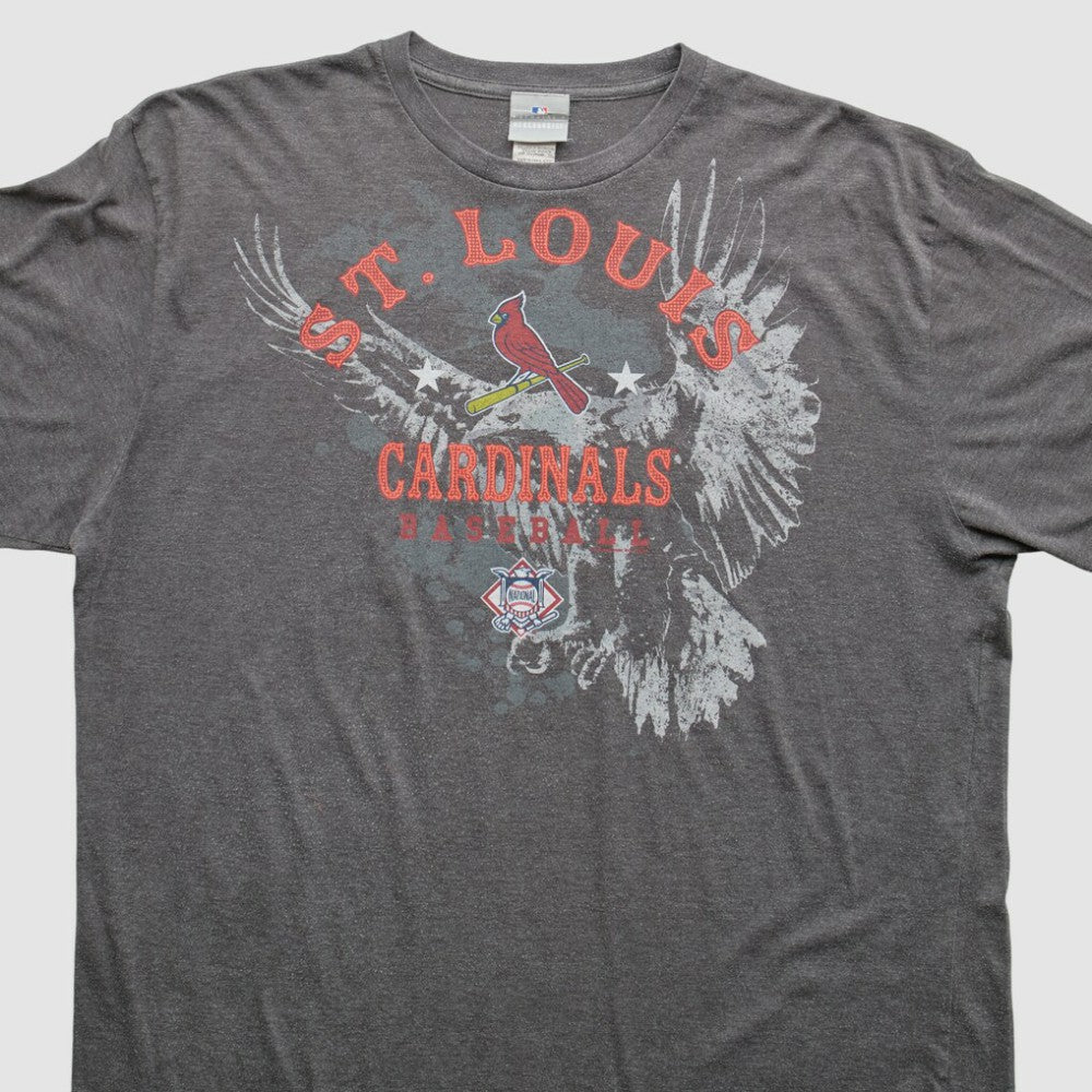 St. Louis Cardinals 2000s T-Shirt - Gray - XL by Fanatics Real Vintage T-shirts