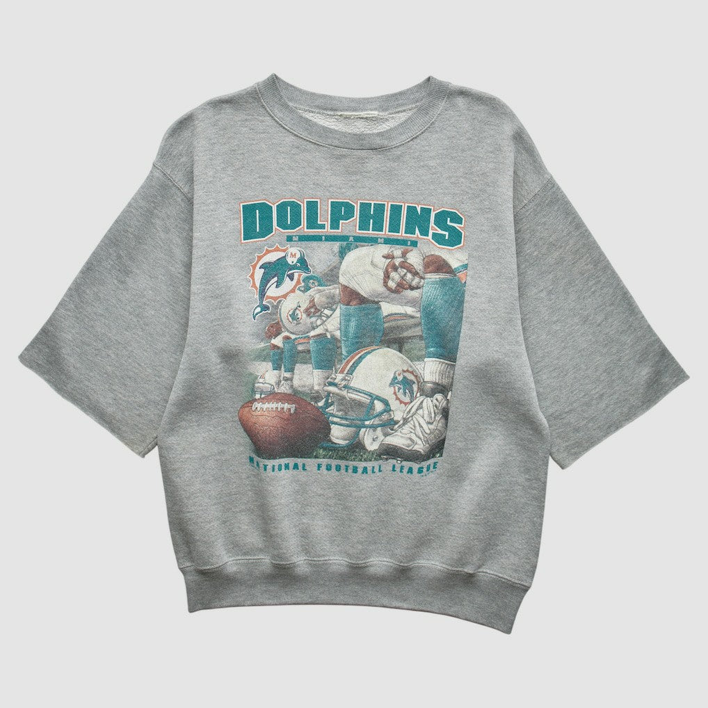 Miami Dolphins 90s Sweatshirt Gray Vintage