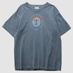 Texas Rangers Majestic 2010 T-Shirt - Gray - S by Fanatics Real Vintage T-shirts
