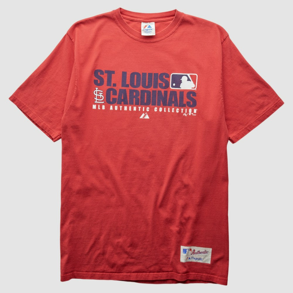 St. Louis Cardinals Majestic 2007 T-Shirt - Red - L by Fanatics Real Vintage T-shirts