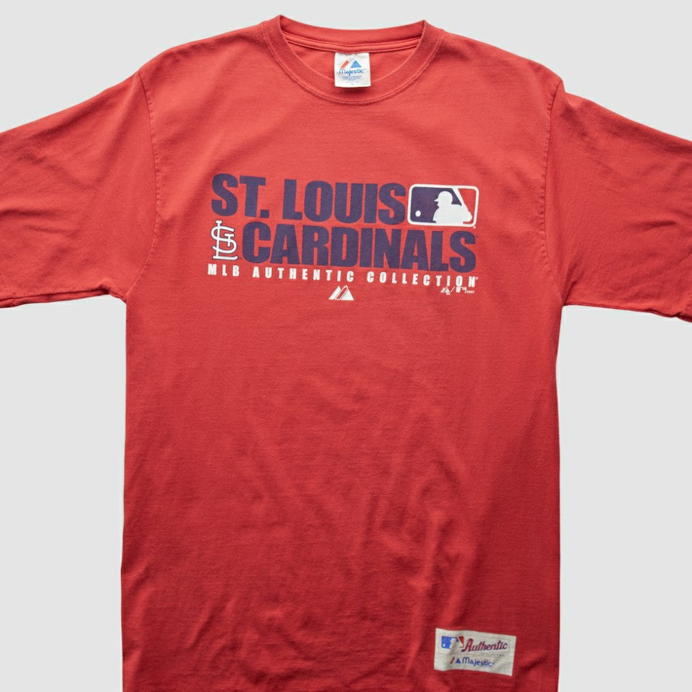 St. Louis Cardinals Majestic 2007 T-Shirt - Red - L by Fanatics Real Vintage T-shirts
