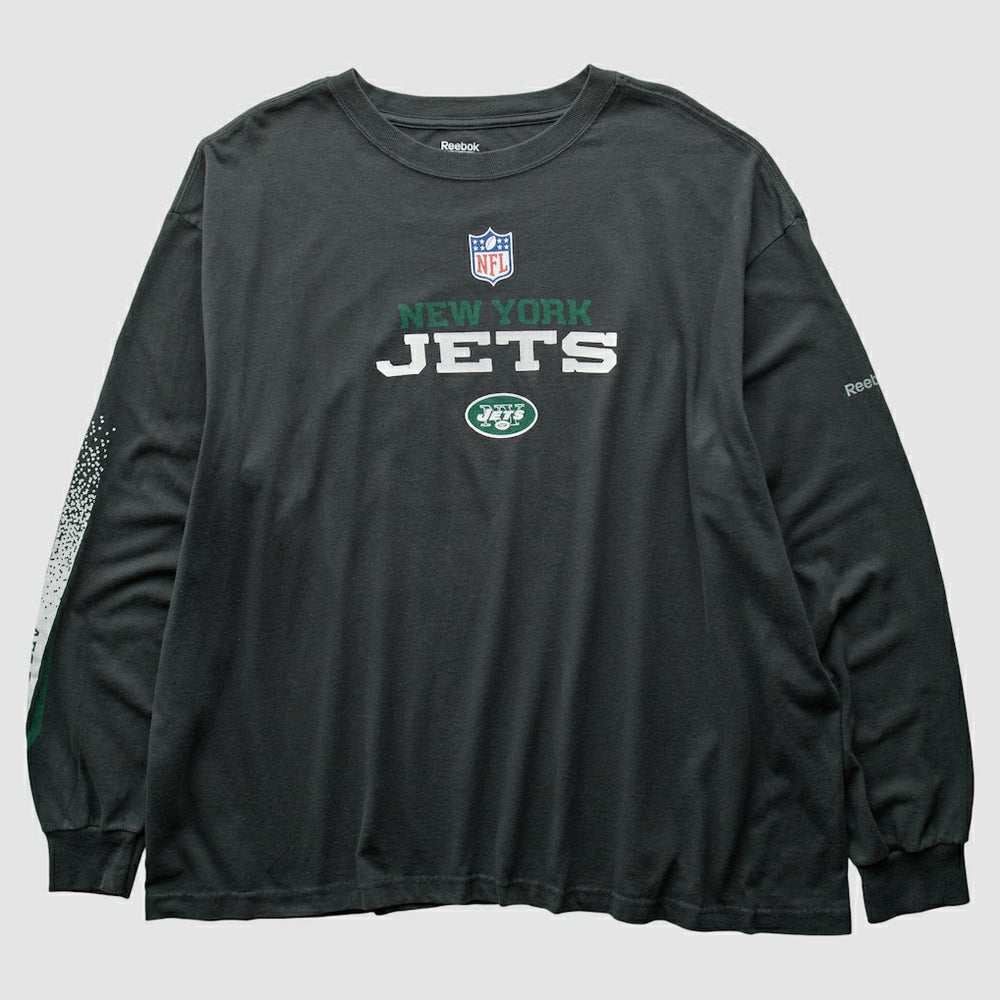 New York Jets Reebok 2000s T-Shirt Black Vintage