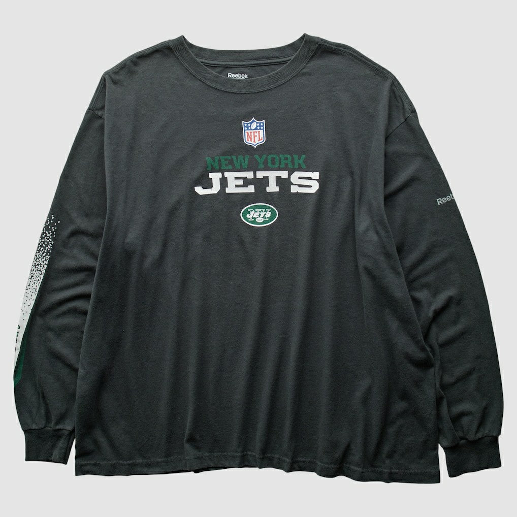 New York Jets Reebok 2000s T-Shirt Black Vintage
