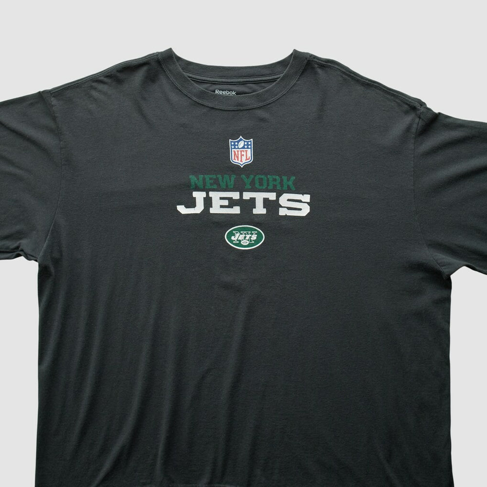 New York Jets Reebok 2000s T-Shirt Black Vintage