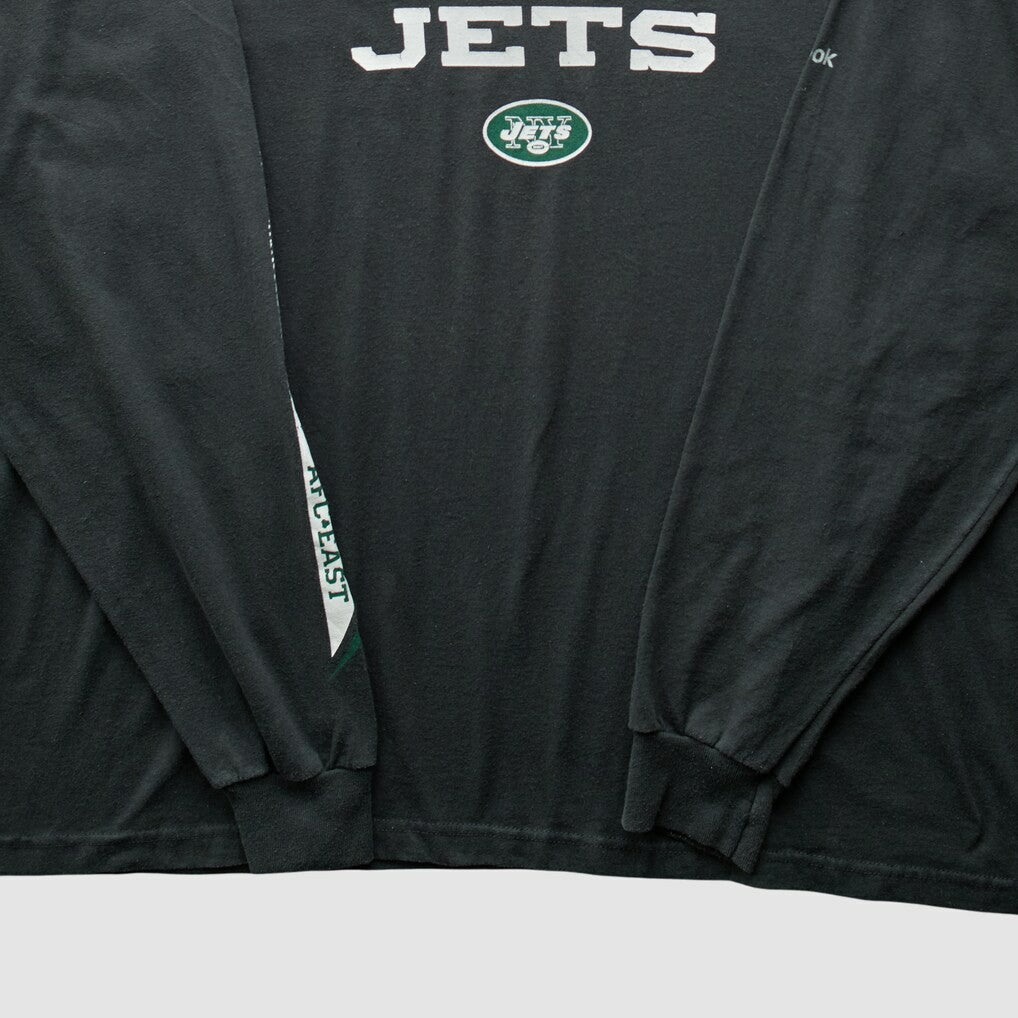 New York Jets Reebok 2000s T-Shirt Black Vintage