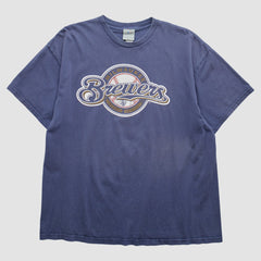 Milwaukee Brewers 2000s T-Shirt - Navy - XL by Fanatics Real Vintage T-shirts