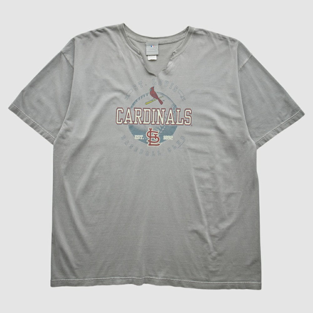 St. Louis Cardinals 2000s T-Shirt - Gray - 2XL by Fanatics Real Vintage T-shirts