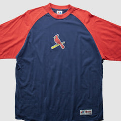 St. Louis Cardinals Majestic 2000s T-Shirt - Navy - 2XL by Fanatics Real Vintage T-shirts