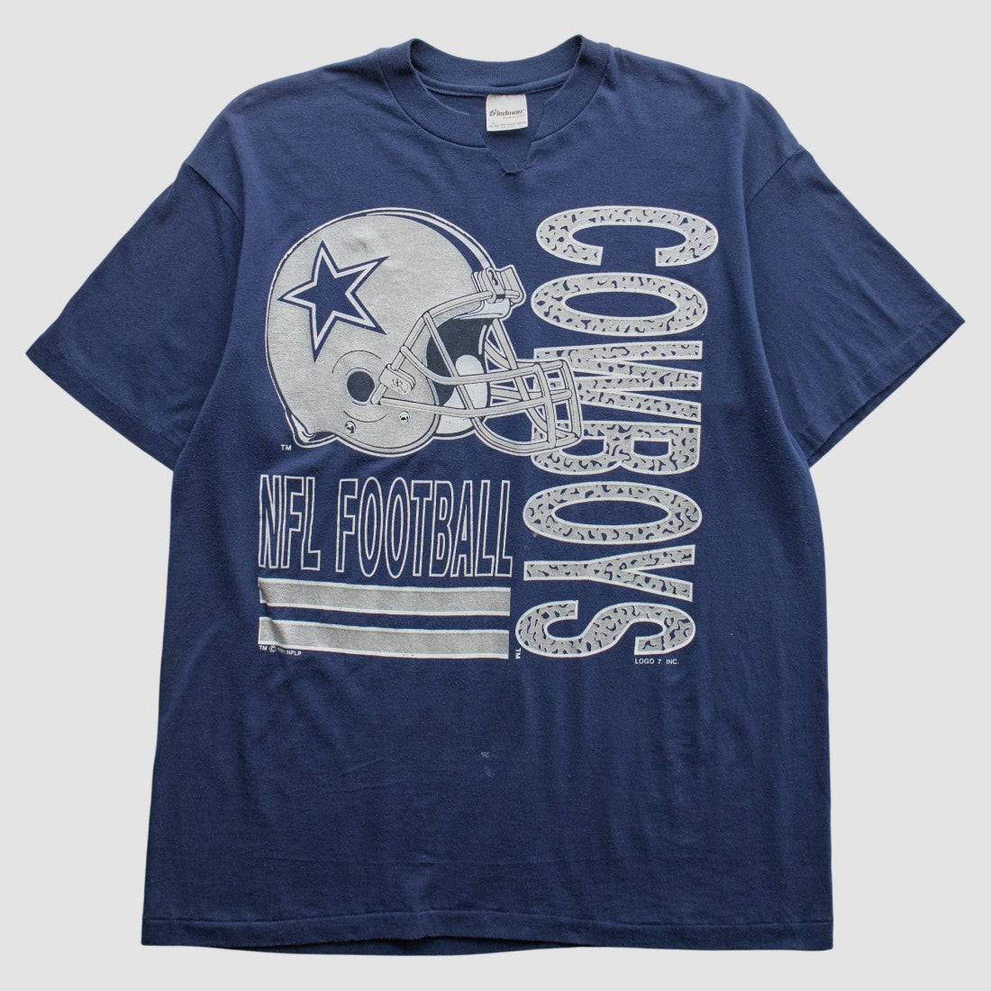 Dallas Cowboys Logo 7 1991 T-Shirt Navy Vintage