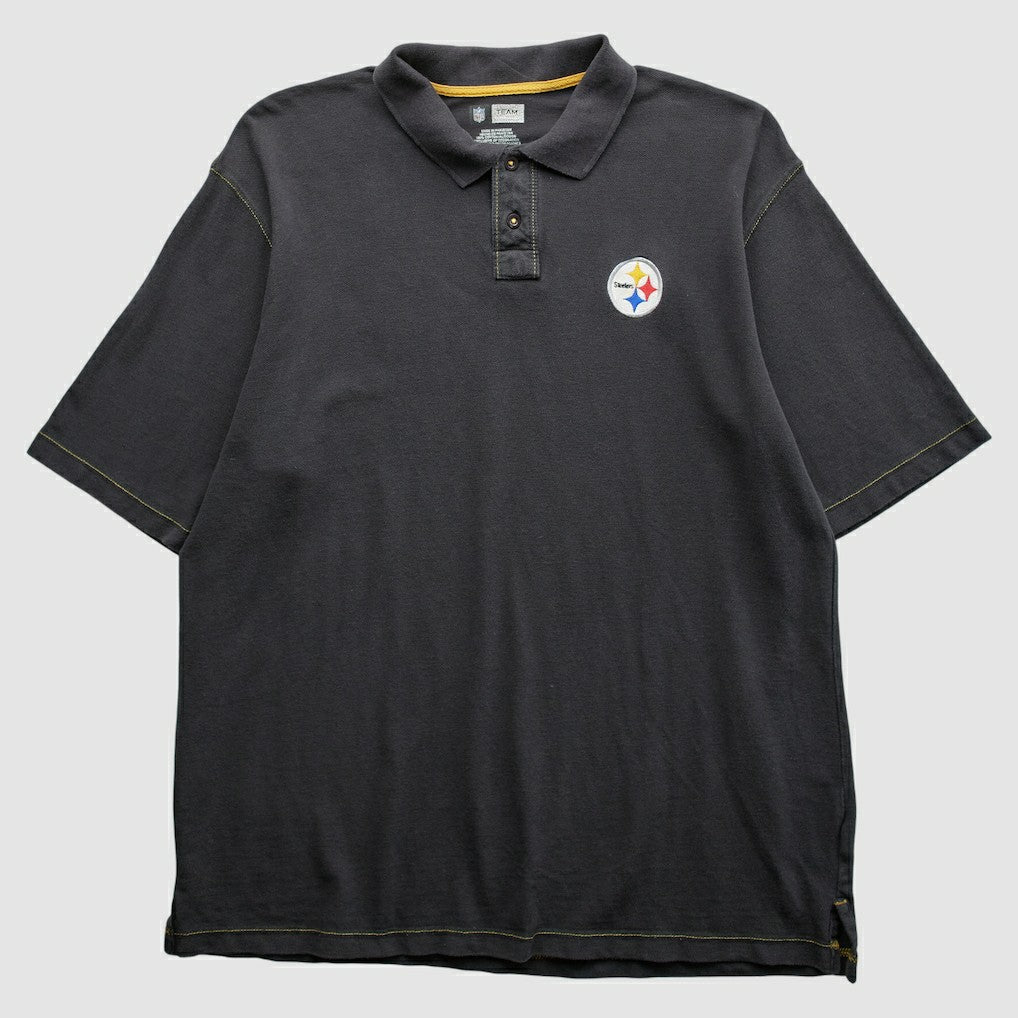 Pittsburgh Steelers 2010s Polo Black Vintage