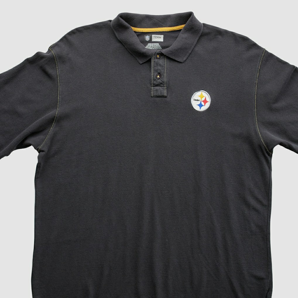 Pittsburgh Steelers 2010s Polo Black Vintage