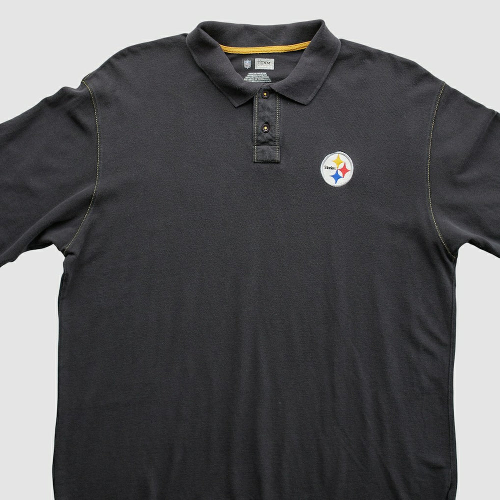 Pittsburgh Steelers 2010s Polo Black Vintage