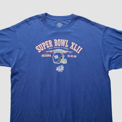 New York Giants Reebok 2008 T-Shirt Blue Vintage