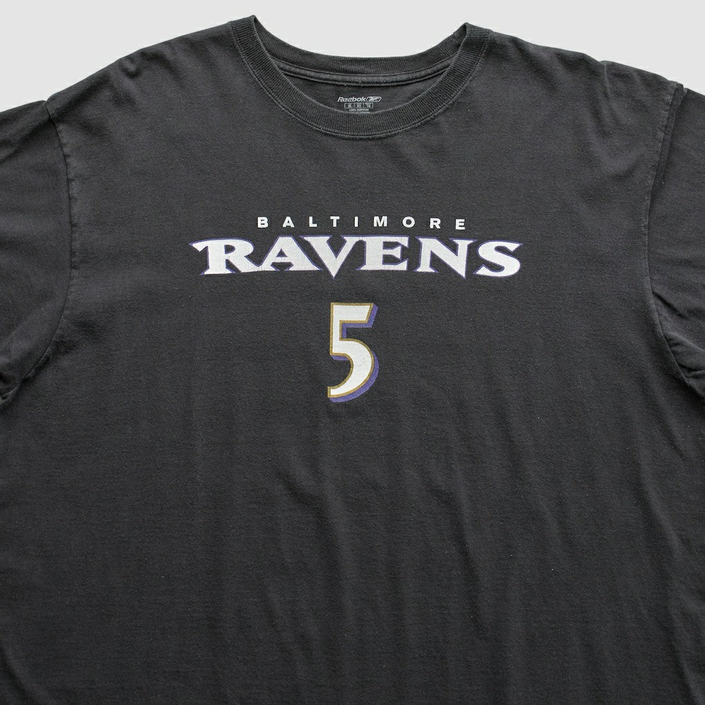 Baltimore Ravens Reebok 2008 T-Shirt Black Vintage