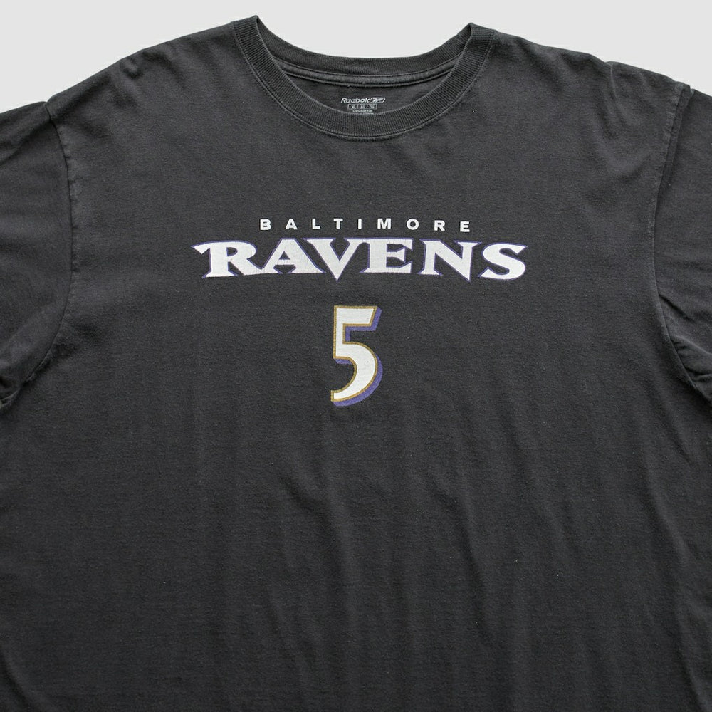 Baltimore Ravens Reebok 2008 T-Shirt Black Vintage