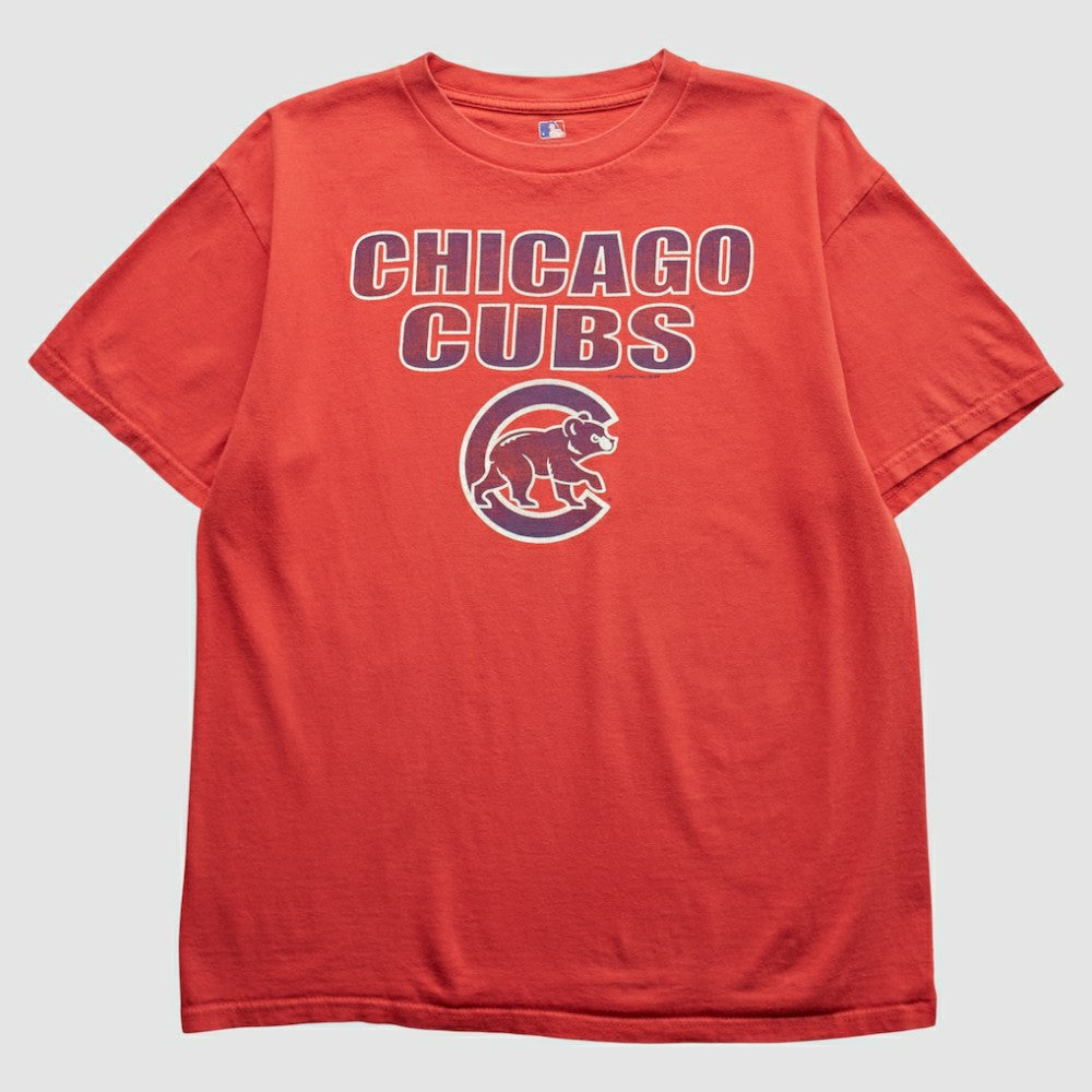 Chicago Cubs 2000s T-Shirt - Red - S by Fanatics Real Vintage T-shirts