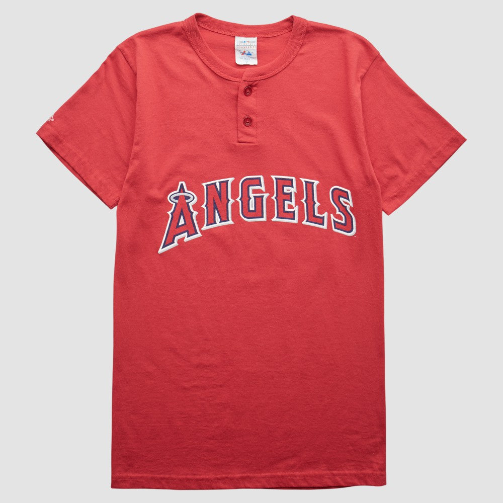 Los Angeles Angels Majestic 90s T-Shirt - Red - S by Fanatics Real Vintage T-shirts