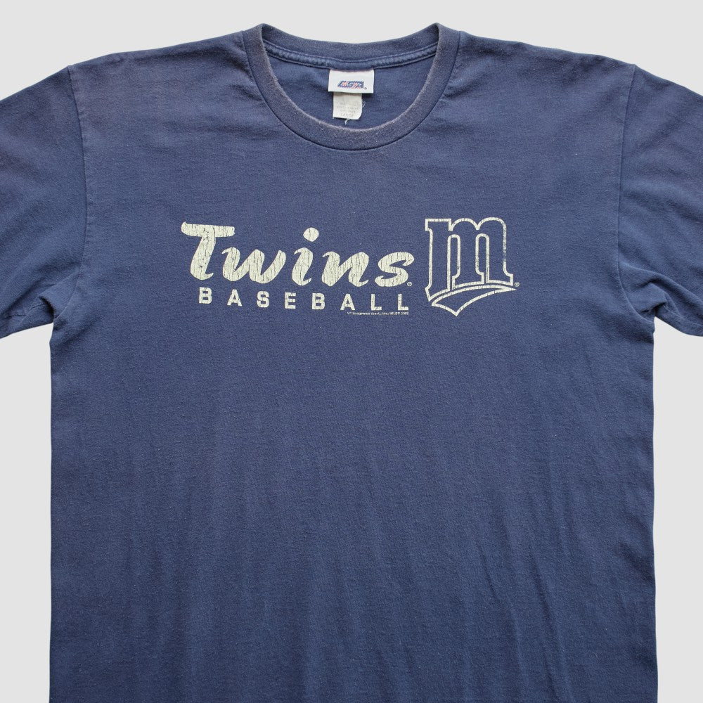 Minnesota Twins CSA 2002 T-Shirt - Blue - M by Fanatics Real Vintage T-shirts