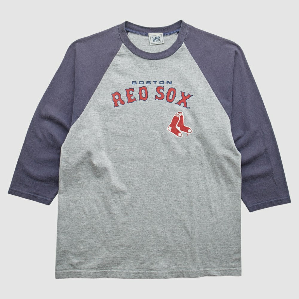 Boston Red Sox Lee Apparel 2000s T-Shirt - Gray - S by Fanatics Real Vintage T-shirts