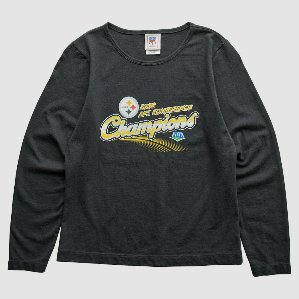 Pittsburgh Steelers NFL 2008 T-Shirt Black Vintage