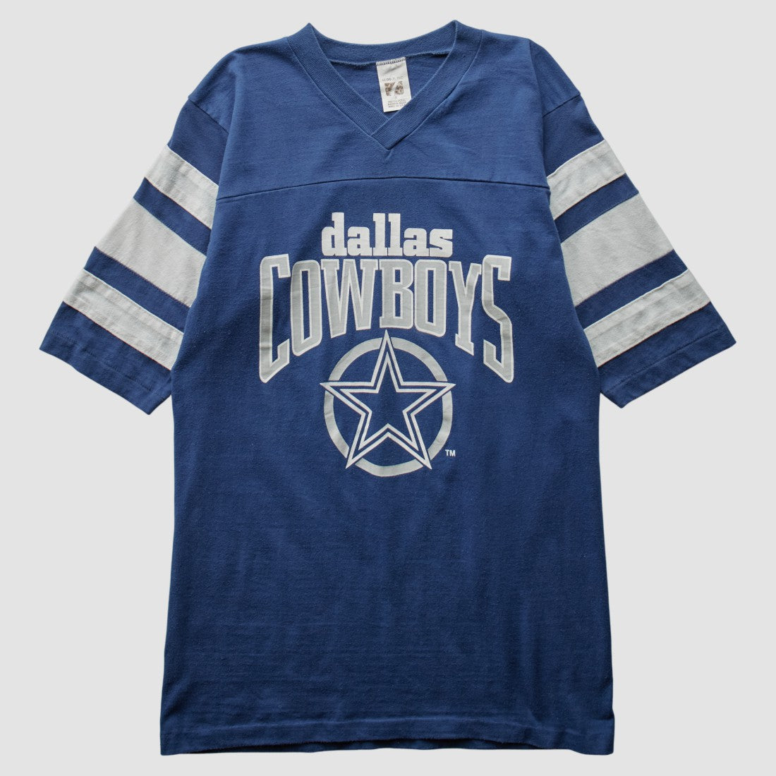 Dallas Cowboys Logo 7 80s T-Shirt Blue Vintage