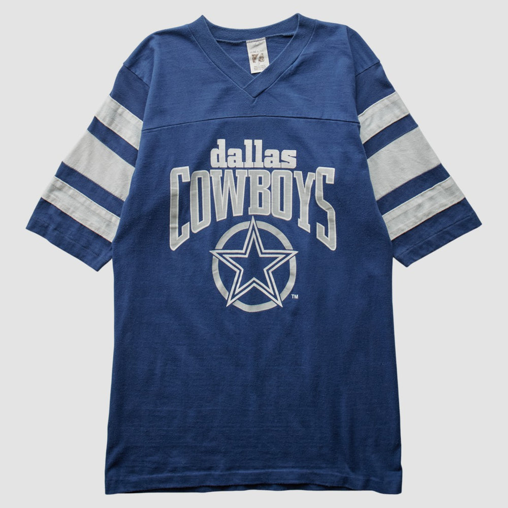 Dallas Cowboys Logo 7 80s T-Shirt Blue Vintage