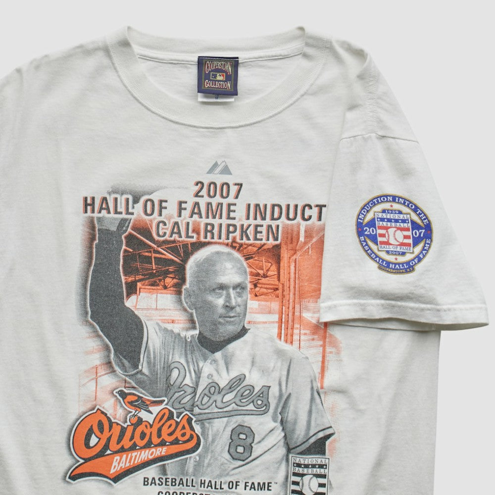Baltimore Orioles Majestic Cooperstown Collection 2007 T-Shirt - White - M by Fanatics Real Vintage T-shirts