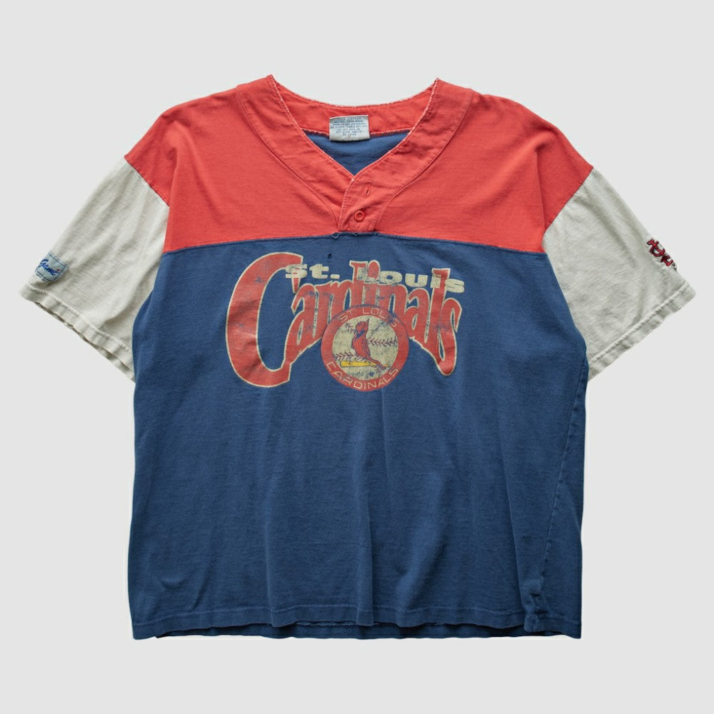 St. Louis Cardinals The Game 90s T-Shirt - Blue - L by Fanatics Real Vintage T-shirts