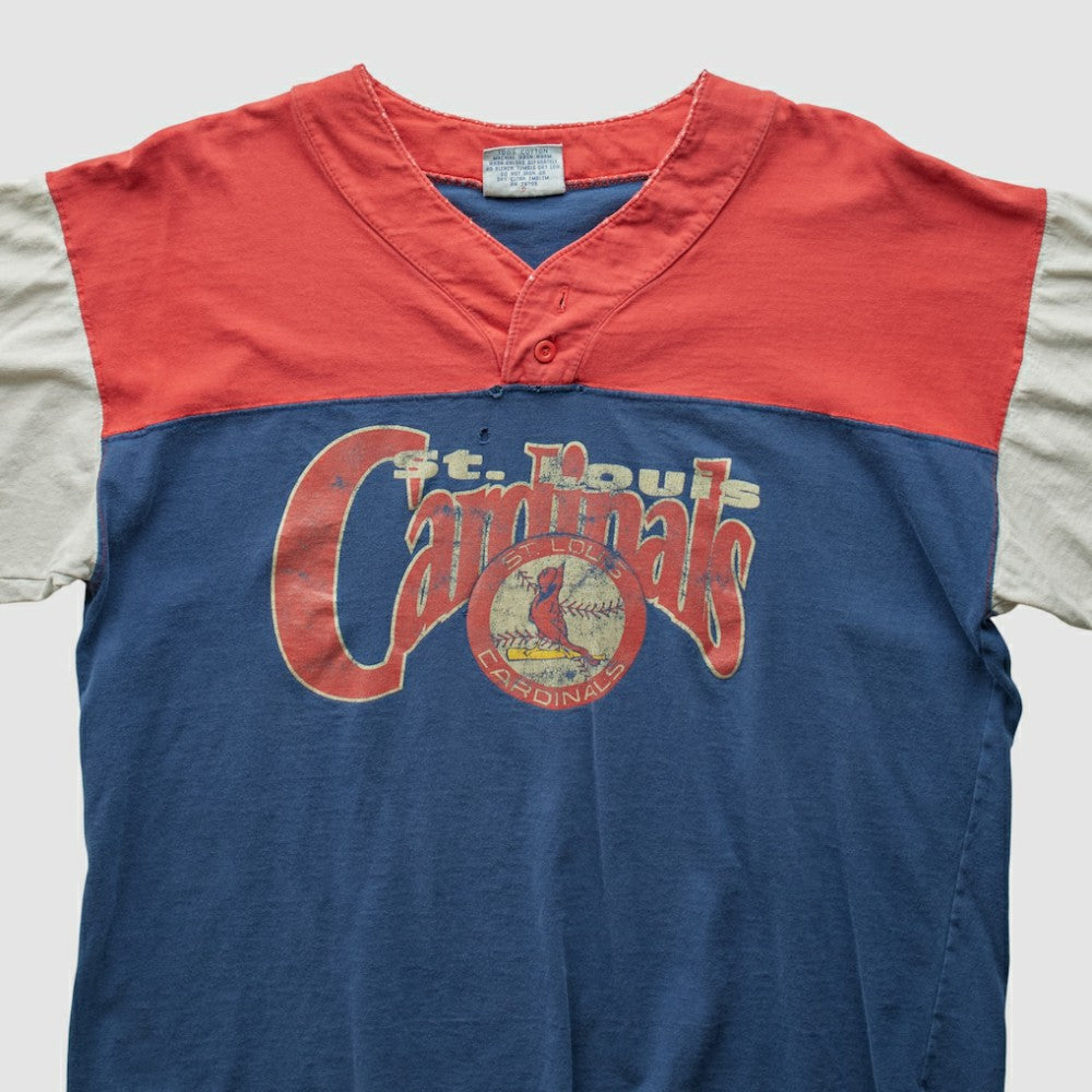 St. Louis Cardinals The Game 90s T-Shirt - Blue - L by Fanatics Real Vintage T-shirts