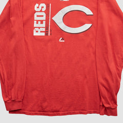 Cincinnati Reds Majestic 2000s T-Shirt - Red - S by Fanatics Real Vintage T-shirts