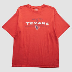 Houston Texans NFL 2000s T-Shirt Red Vintage