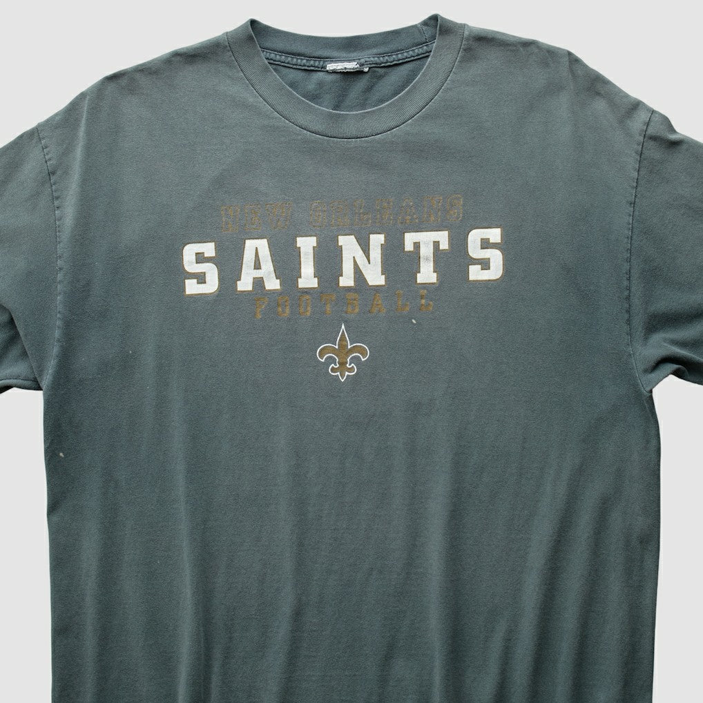 New Orleans Saints 2000s T-Shirt Gray Vintage