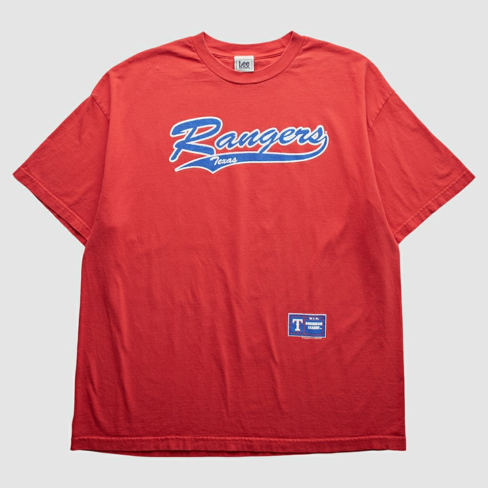 Texas Rangers Lee Apparel 2000s T-Shirt - Red - 2XL by Fanatics Real Vintage T-shirts