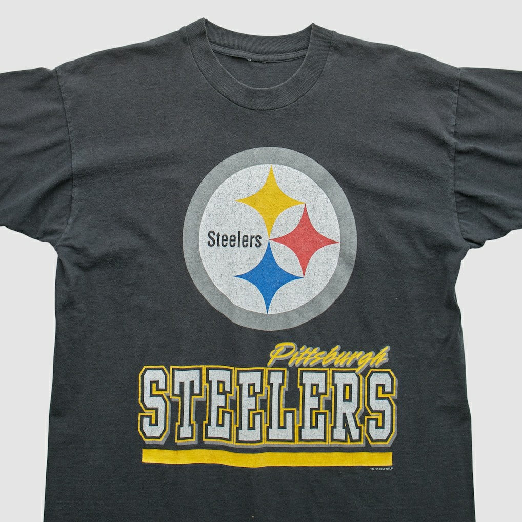 Pittsburgh Steelers 1997 T-Shirt Black Vintage