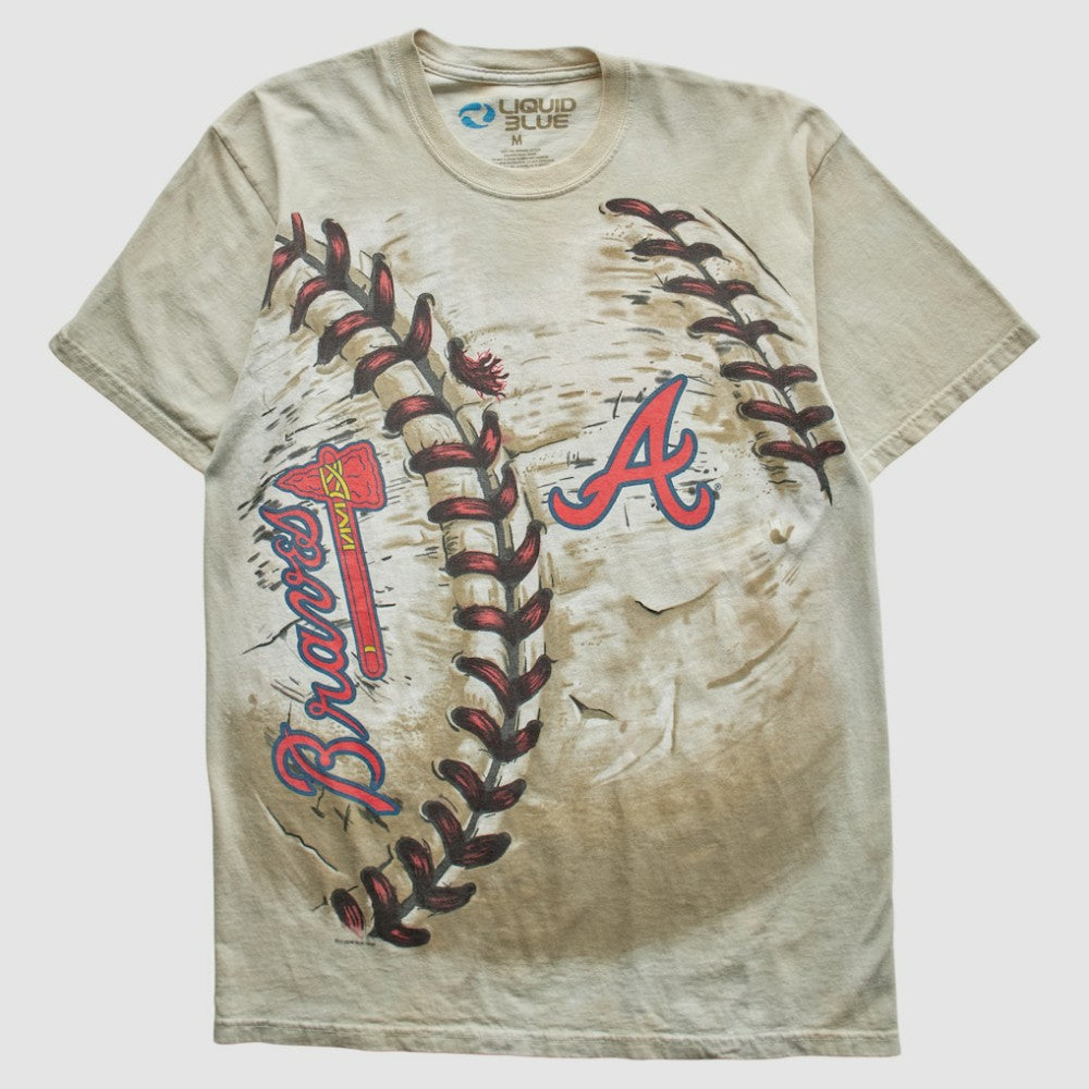 Atlanta Braves Liquid Blue 2014 T-Shirt - Beige - M by Fanatics Real Vintage T-shirts