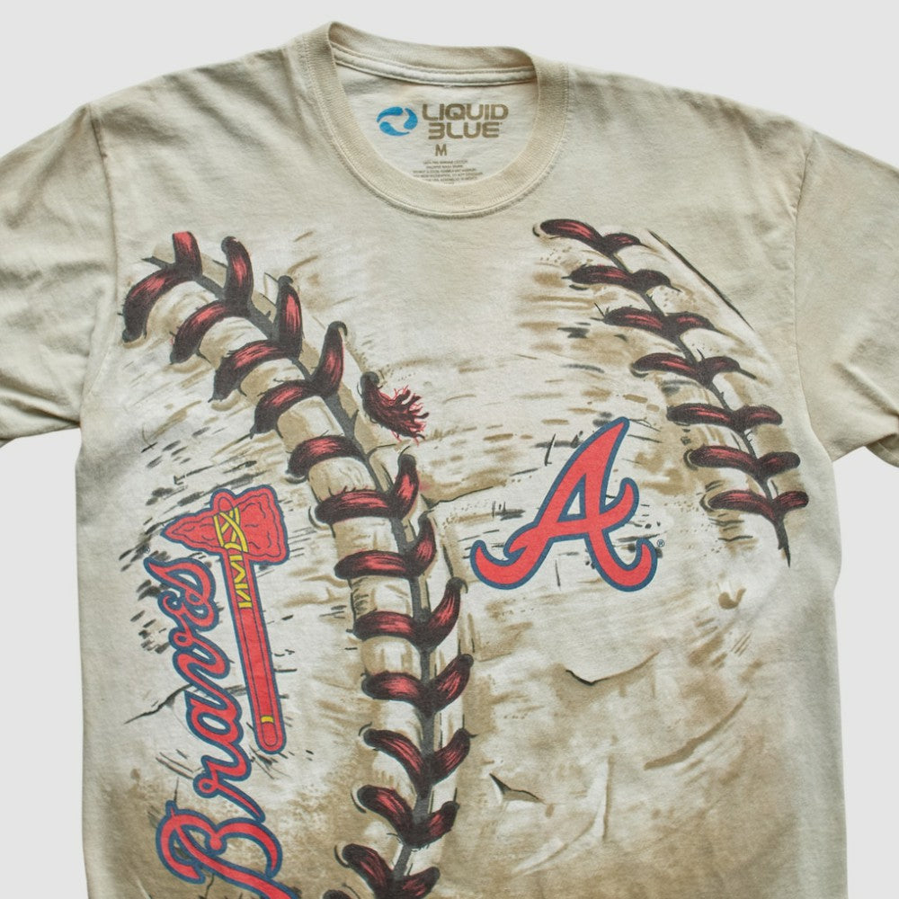 Atlanta Braves Liquid Blue 2014 T-Shirt - Beige - M by Fanatics Real Vintage T-shirts
